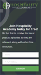 Mobile Screenshot of hospitalityacademy.net