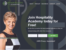 Tablet Screenshot of hospitalityacademy.net
